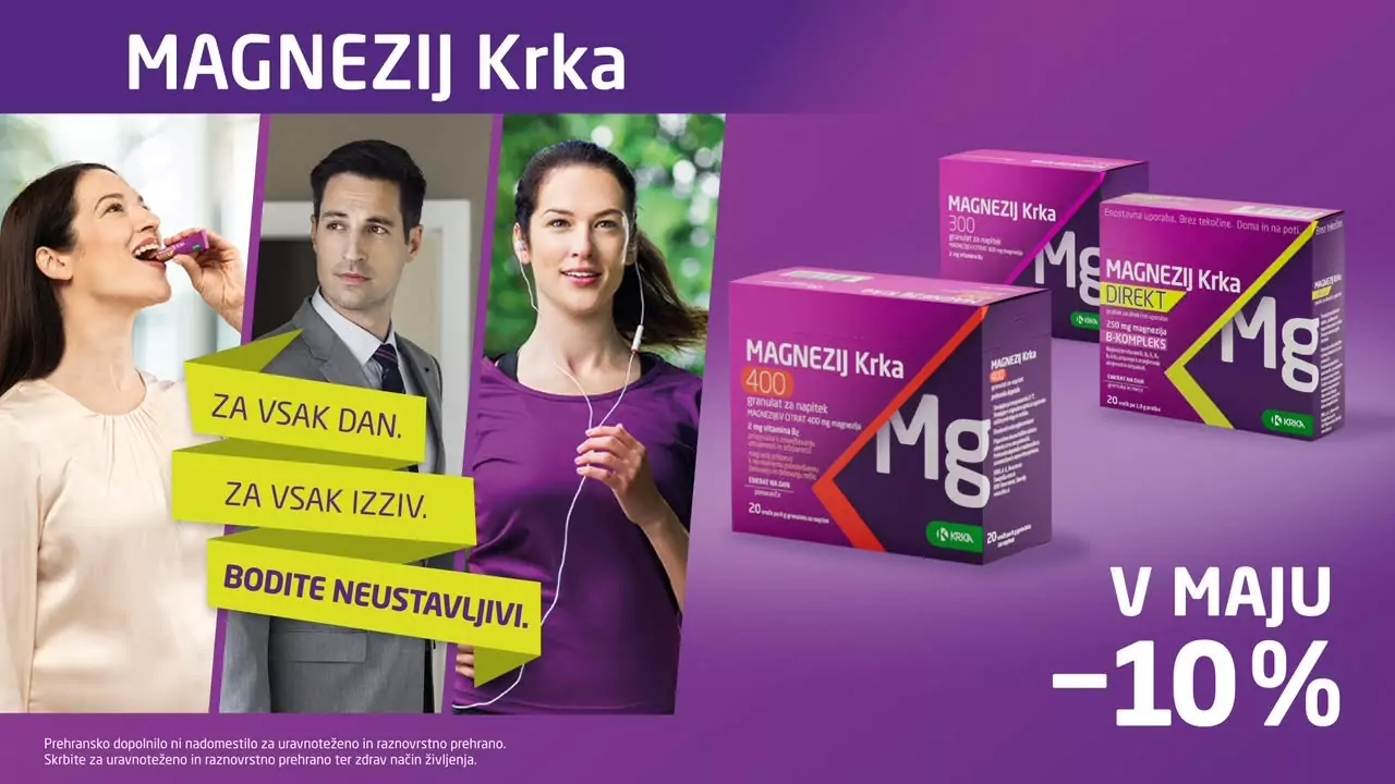 10% POPUST na Magnezij Krka