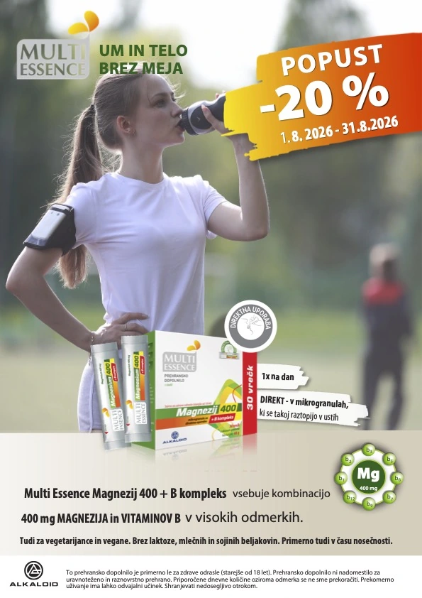 Multi Essence Magnezij 400 + B kompleks -20% Multi Essence Magnezij 400 + B kompleks -20%